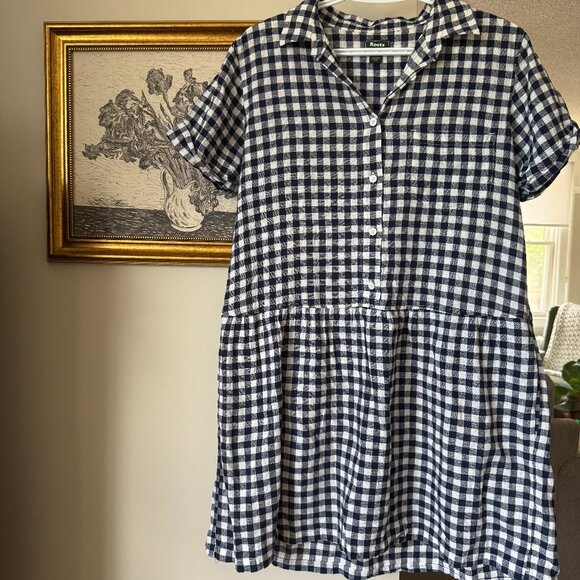 Roots plaid mini dress - Picture 1 of 4